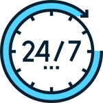 24 7 restoration services icon